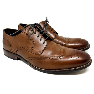 Cole Haan Benton Brown Leather Wingtip Oxford Men's Shoe Size 11.5M